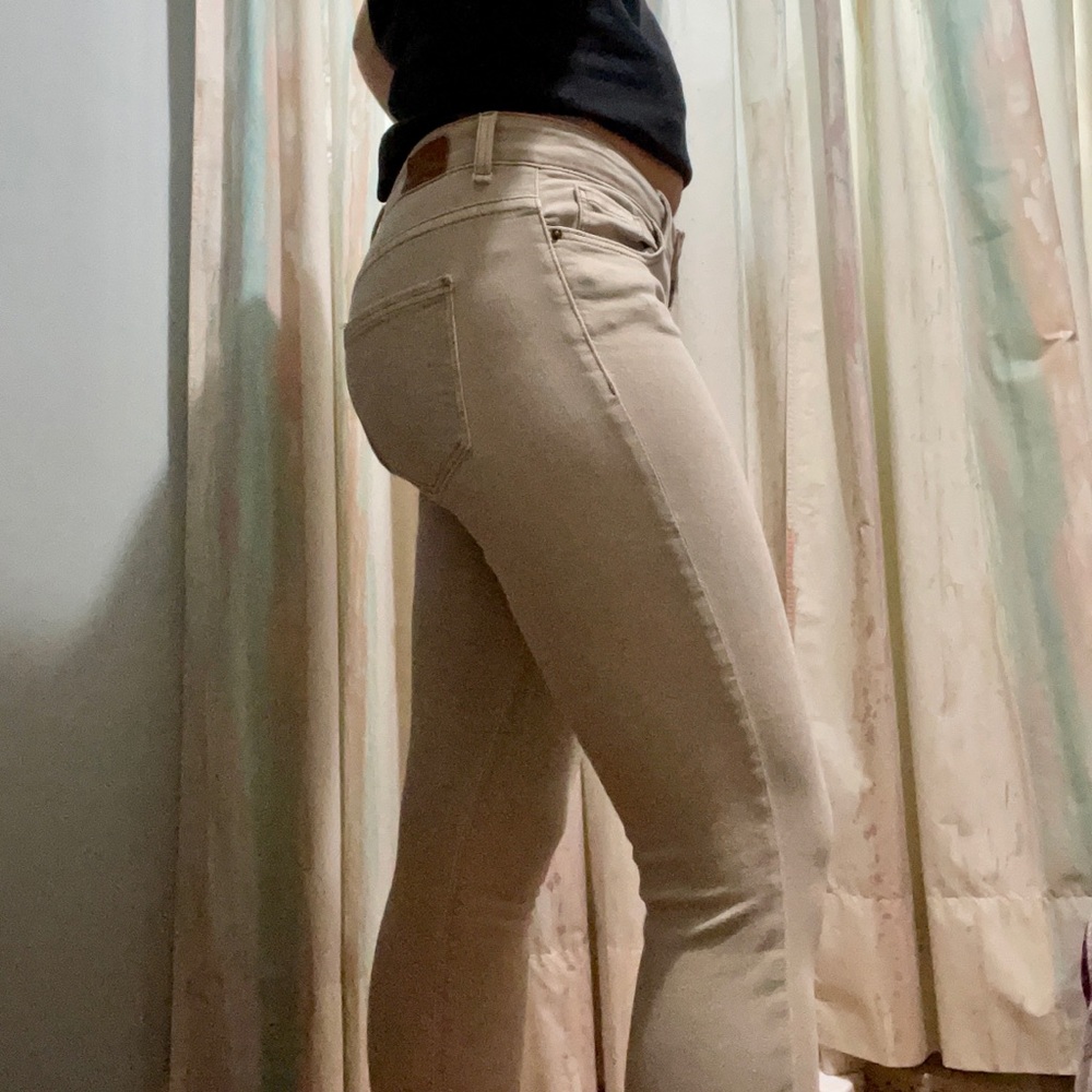 Zara Z1975 Tan Ankle Denim ~ Size 2